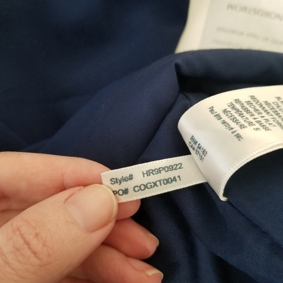 NWT Harper Rose Illusion Bateau Neck Laguna Crepe Dress Flower Detail Size 8P - Picture 14 of 16